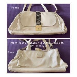 Marc Jacobs Leather Satchel - made in Italy - medium